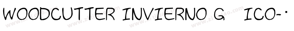woodcutter invierno g__ico字体转换